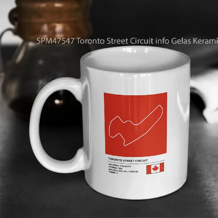 SPM47547 Toronto Street Circuit info Gelas Keramik Supermug
