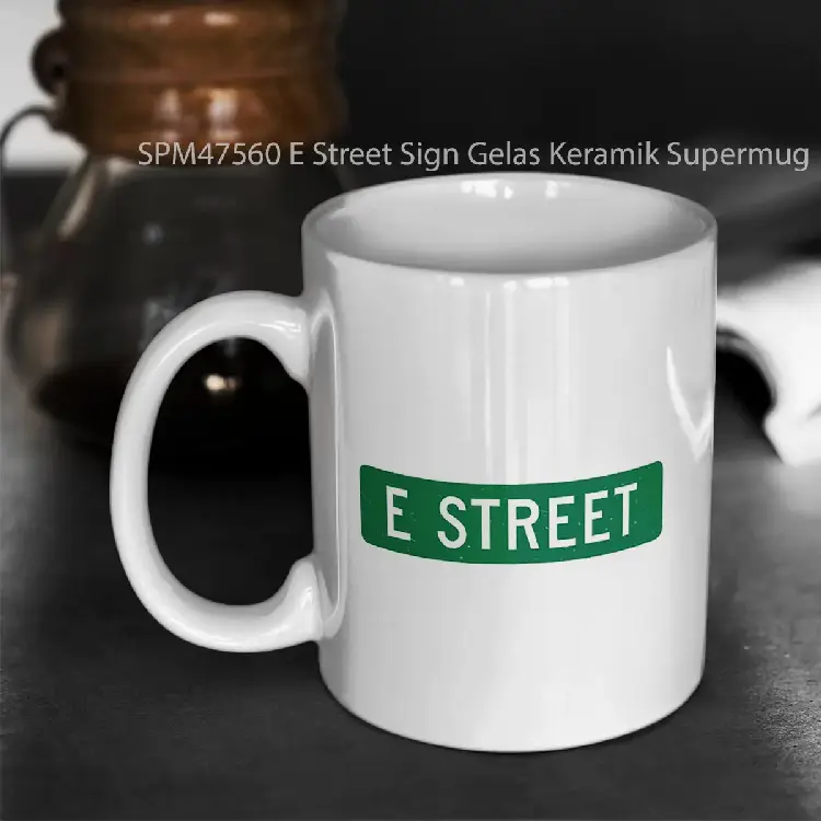 SPM47560 E Street Sign Gelas Keramik Supermug