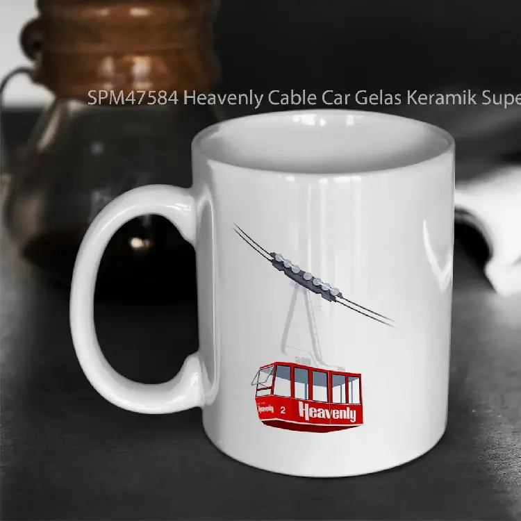SPM47584 Heavenly Cable Car Gelas Keramik Supermug