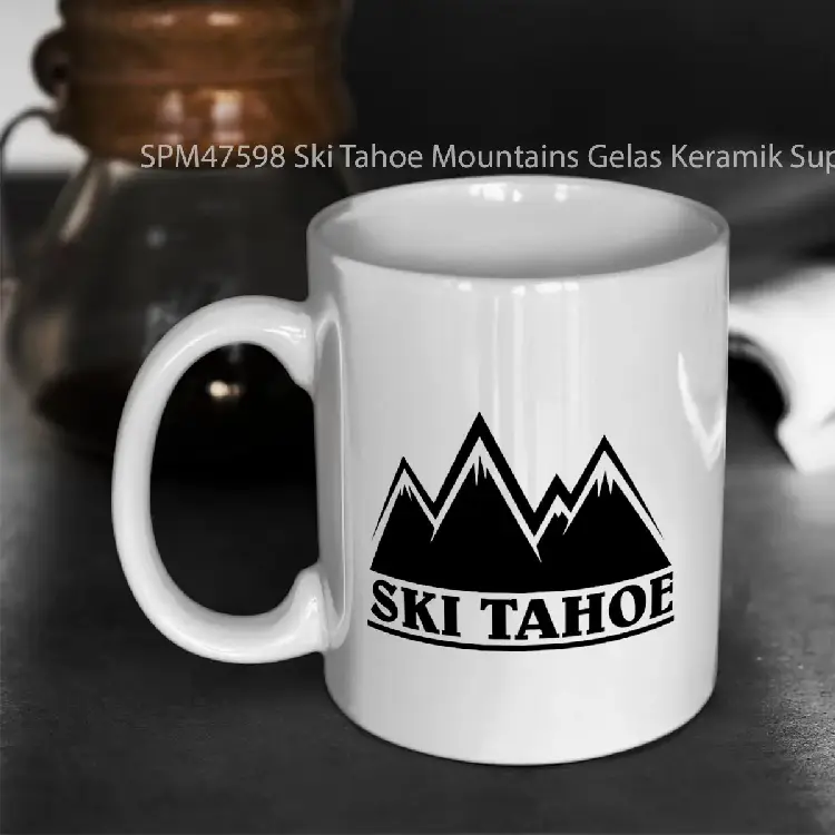 SPM47598 Ski Tahoe Mountains Gelas Keramik Supermug
