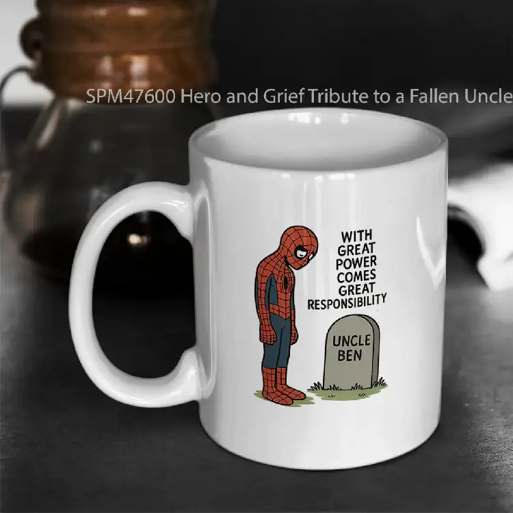 SPM47600 Hero and Grief Tribute to a Fallen Uncle Gelas Keramik Supermug