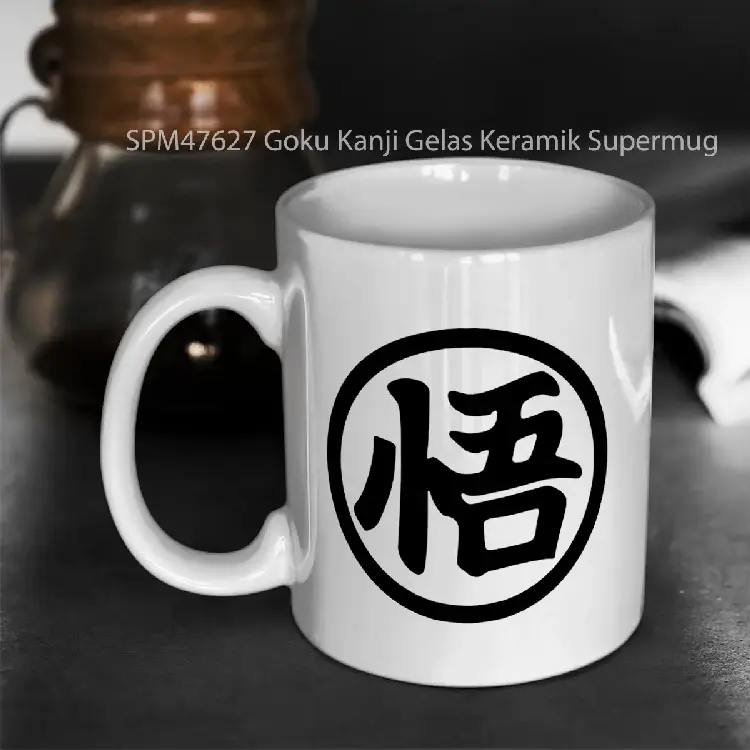 SPM47627 Goku Kanji Gelas Keramik Supermug