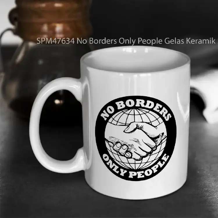 SPM47634 No Borders Only People Gelas Keramik Supermug