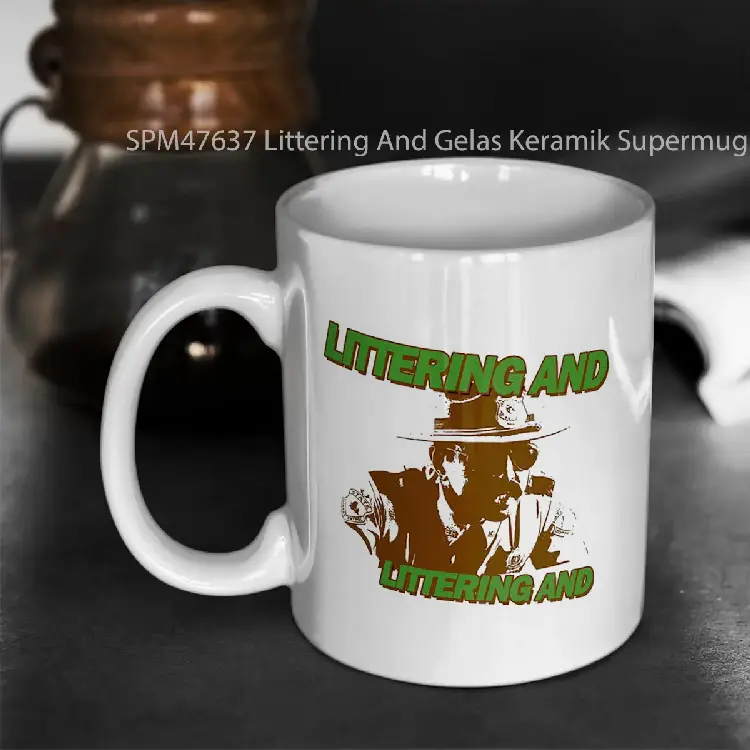 SPM47637 Littering And Gelas Keramik Supermug