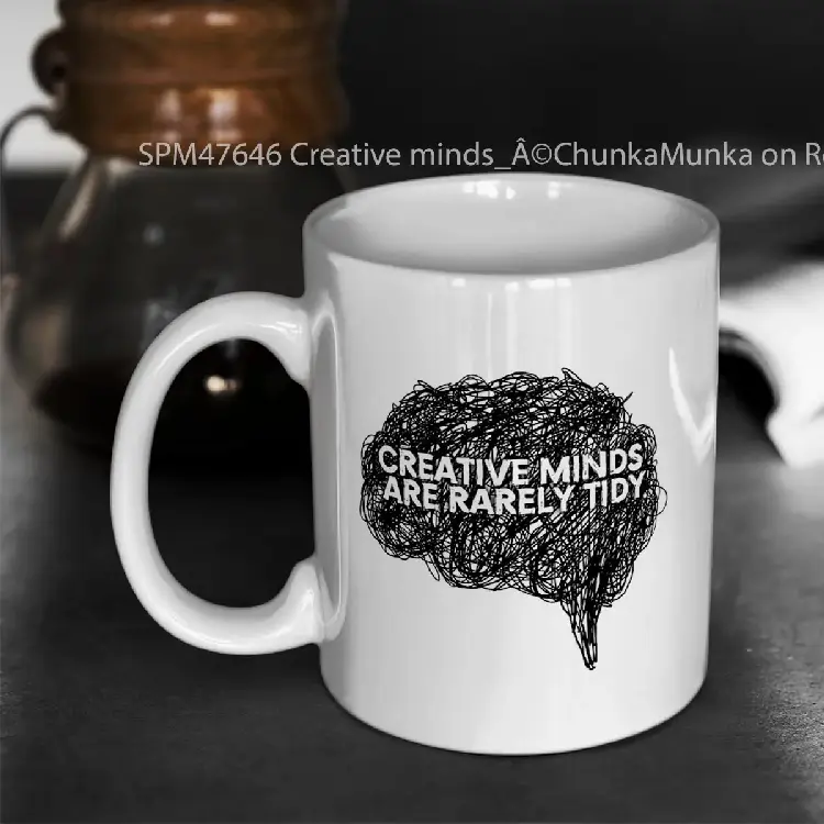SPM47646 Creative minds_%C3%82%C2%A9ChunkaMunka on Redbubble Gelas Keramik Supermug