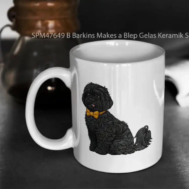 SPM47649 B Barkins Makes a Blep Gelas Keramik Supermug