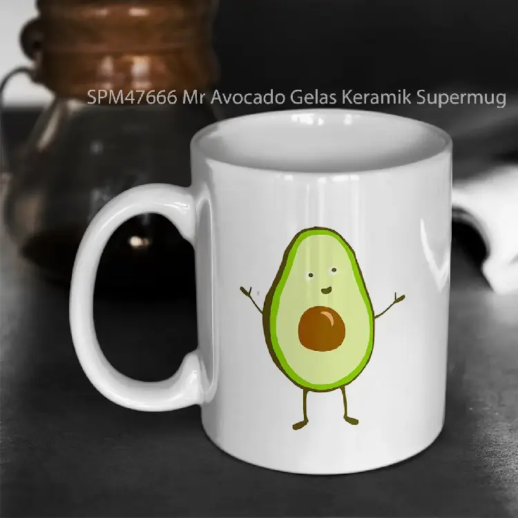 SPM47666 Mr Avocado Gelas Keramik Supermug