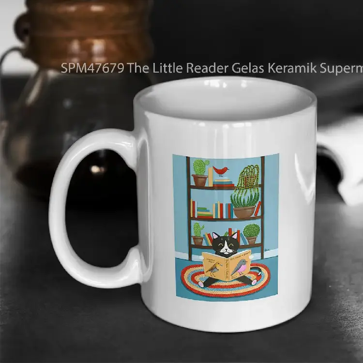 SPM47679 The Little Reader Gelas Keramik Supermug