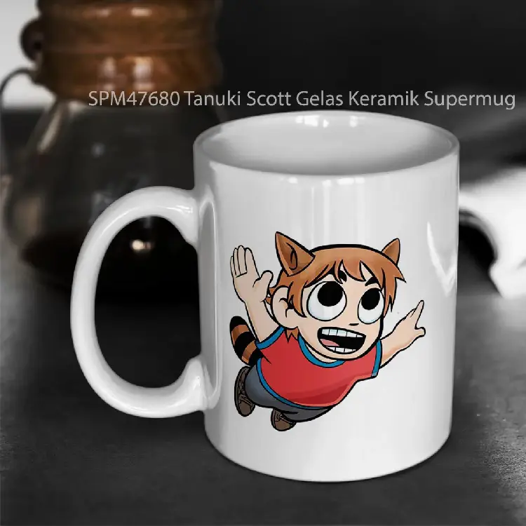 SPM47680 Tanuki Scott Gelas Keramik Supermug