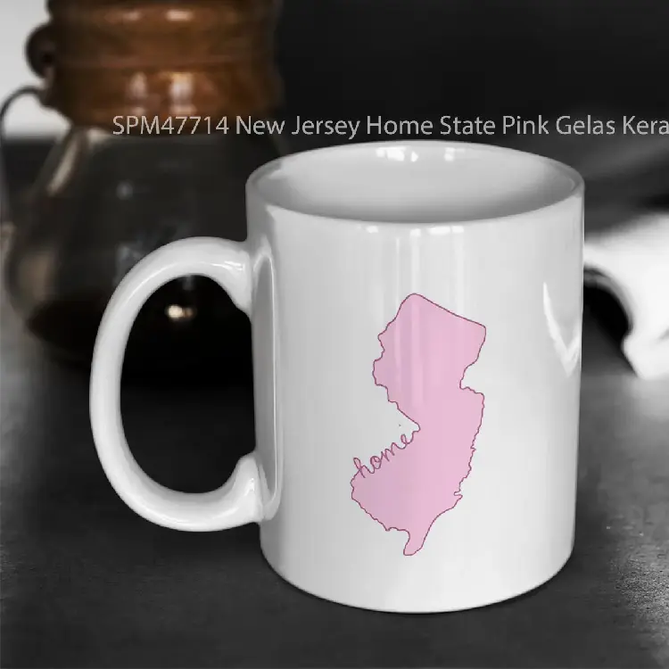SPM47714 New Jersey Home State Pink Gelas Keramik Supermug