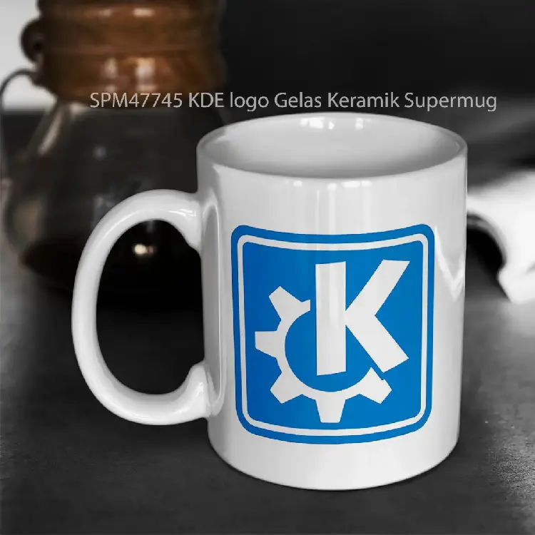 SPM47745 KDE logo Gelas Keramik Supermug