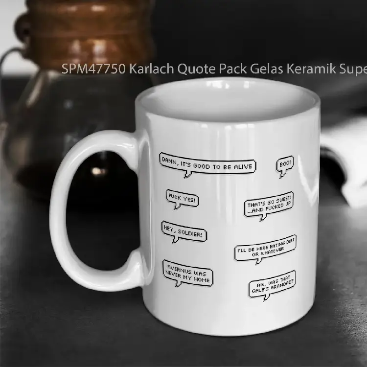 SPM47750 Karlach Quote Pack Gelas Keramik Supermug