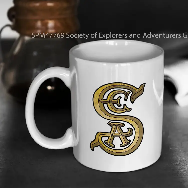 SPM47769 Society of Explorers and Adventurers Gold Icon Gelas Keramik Supermug