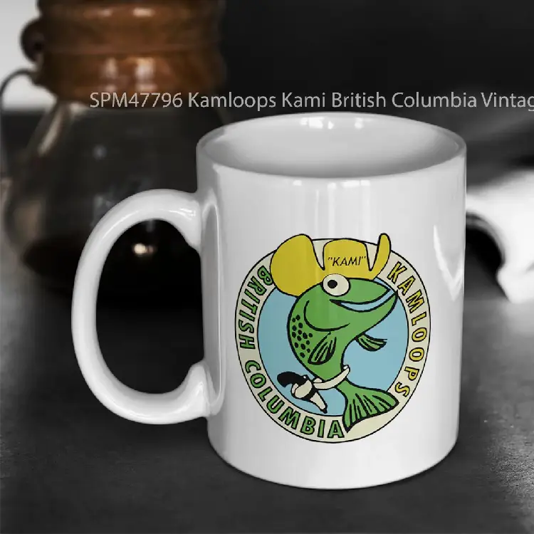 SPM47796 Kamloops Kami British Columbia Vintage Gelas Keramik Supermug