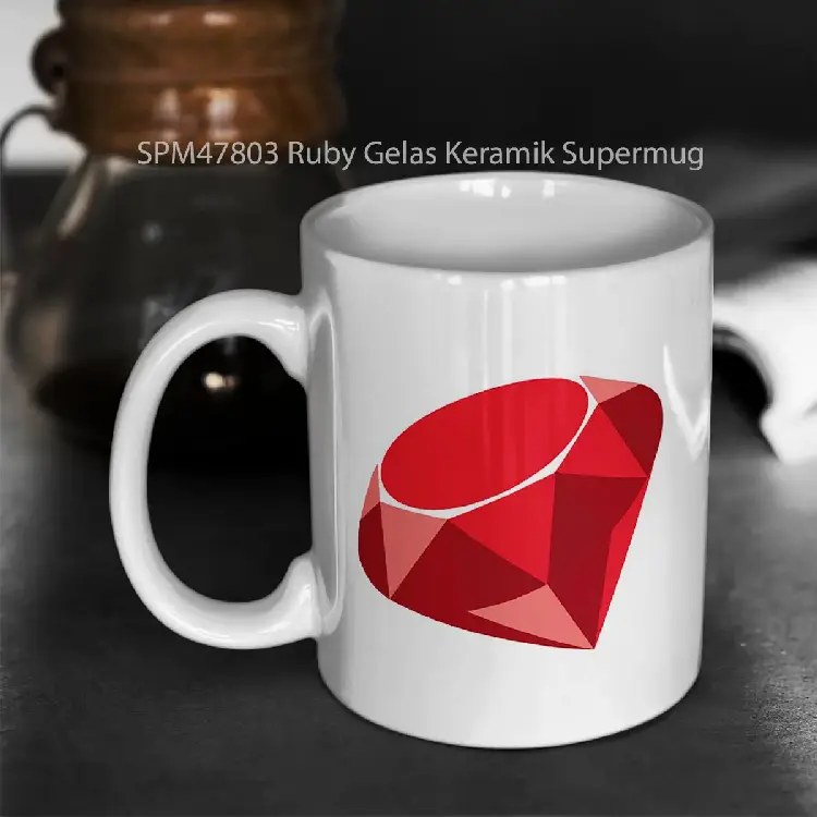 SPM47803 Ruby Gelas Keramik Supermug