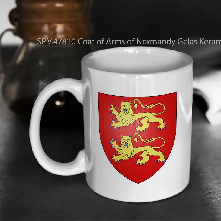 SPM47810 Coat of Arms of Normandy Gelas Keramik Supermug