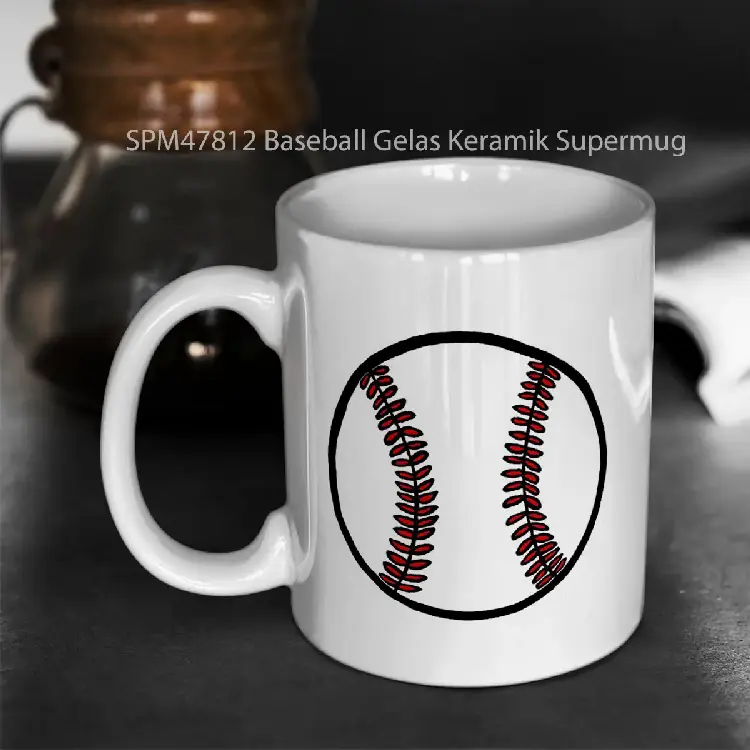 SPM47812 Baseball Gelas Keramik Supermug