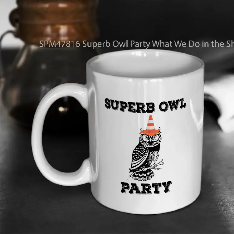 SPM47816 Superb Owl Party What We Do in the Shadows Gelas Keramik Supermug
