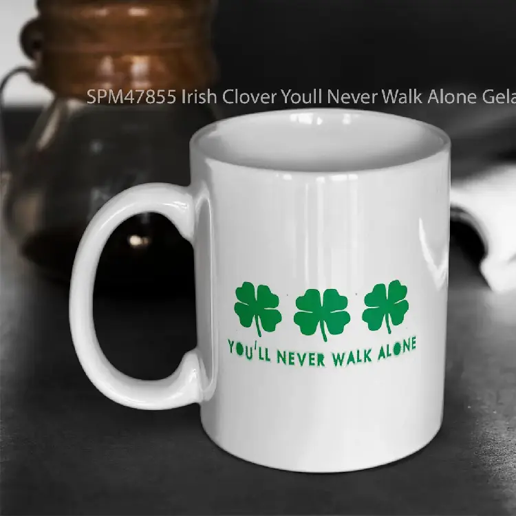 SPM47855 Irish Clover Youll Never Walk Alone Gelas Keramik Supermug