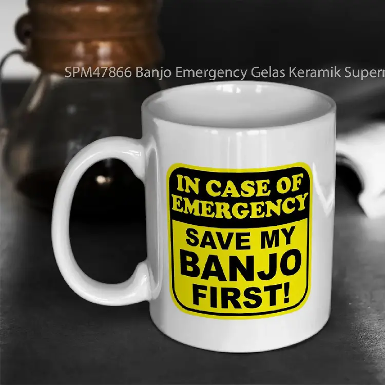 SPM47866 Banjo Emergency Gelas Keramik Supermug