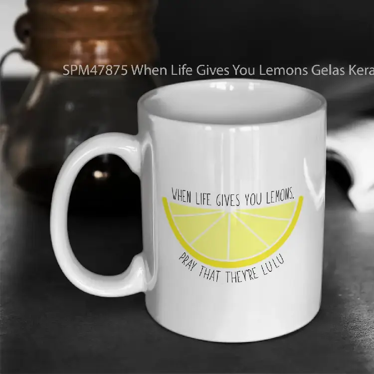 SPM47875 When Life Gives You Lemons Gelas Keramik Supermug