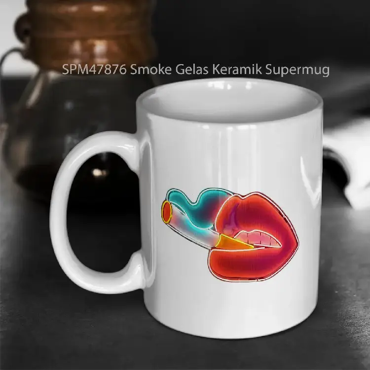 SPM47876 Smoke Gelas Keramik Supermug