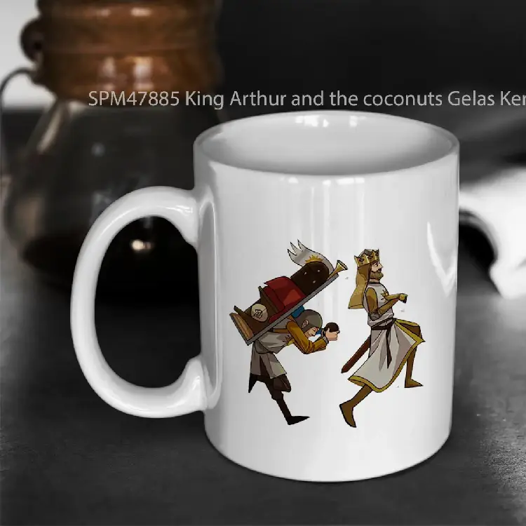 SPM47885 King Arthur and the coconuts Gelas Keramik Supermug