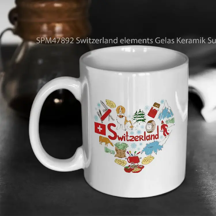SPM47892 Switzerland elements Gelas Keramik Supermug