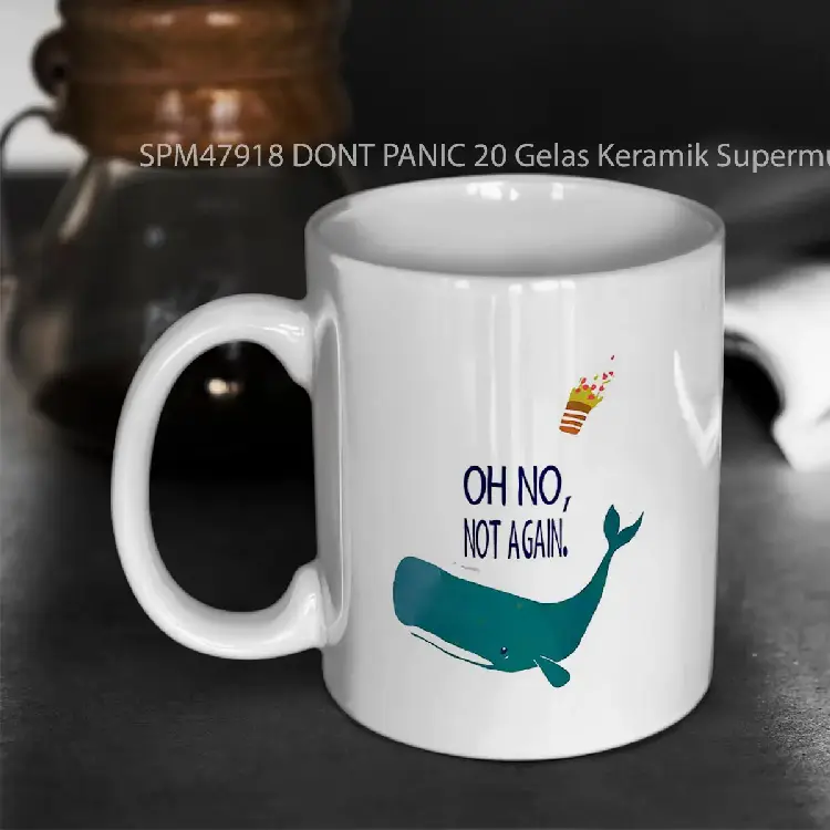 SPM47918 DONT PANIC 20 Gelas Keramik Supermug