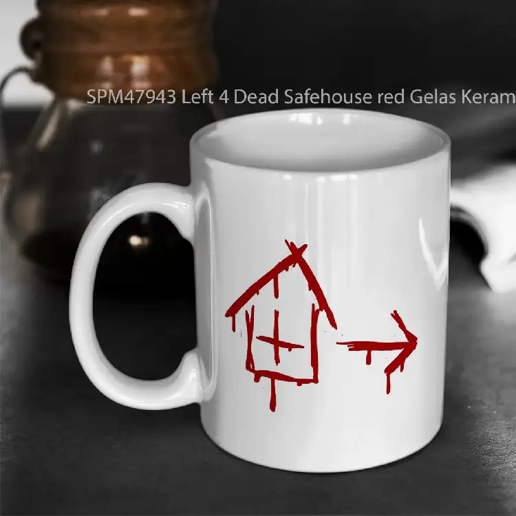 SPM47943 Left 4 Dead Safehouse red Gelas Keramik Supermug