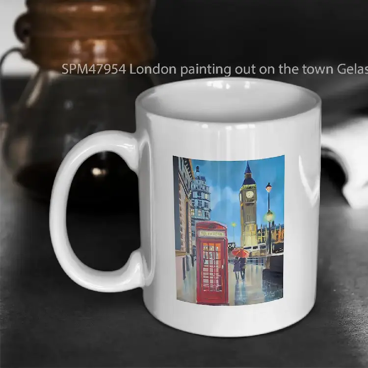 SPM47954 London painting out on the town Gelas Keramik Supermug