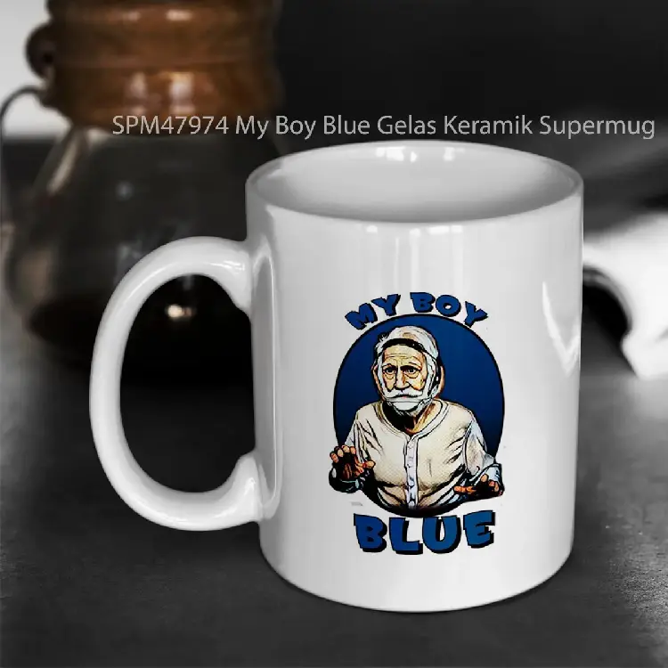SPM47974 My Boy Blue Gelas Keramik Supermug