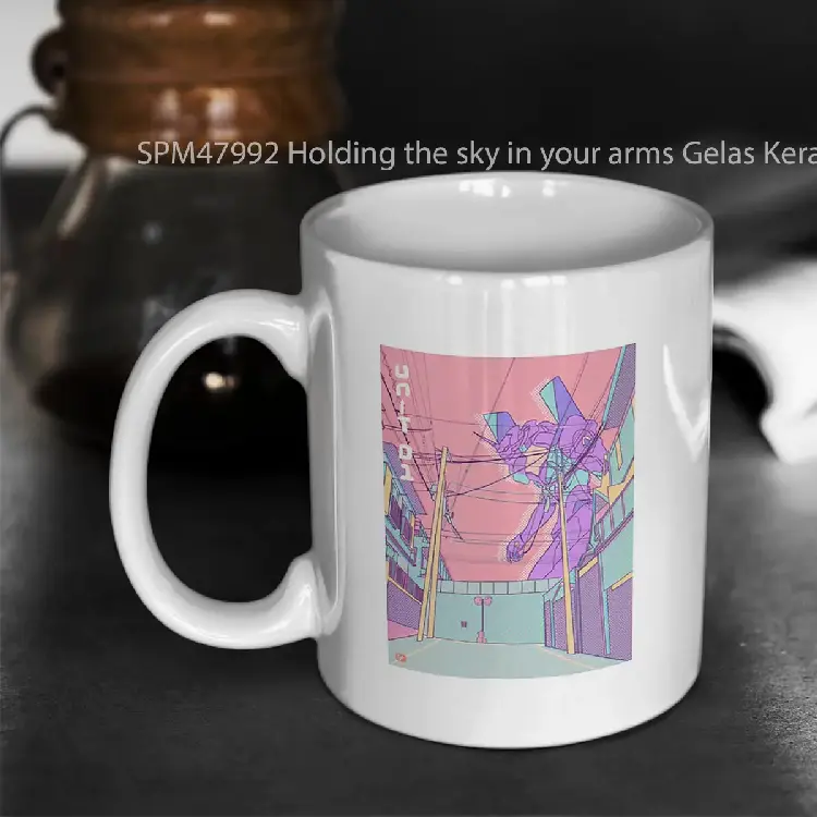 SPM47992 Holding the sky in your arms Gelas Keramik Supermug