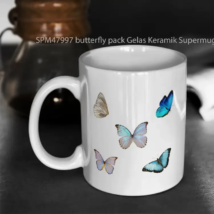 SPM47997 butterfly pack Gelas Keramik Supermug