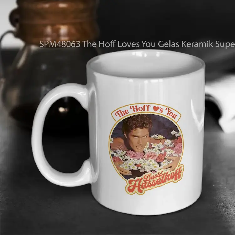 SPM48063 The Hoff Loves You Gelas Keramik Supermug