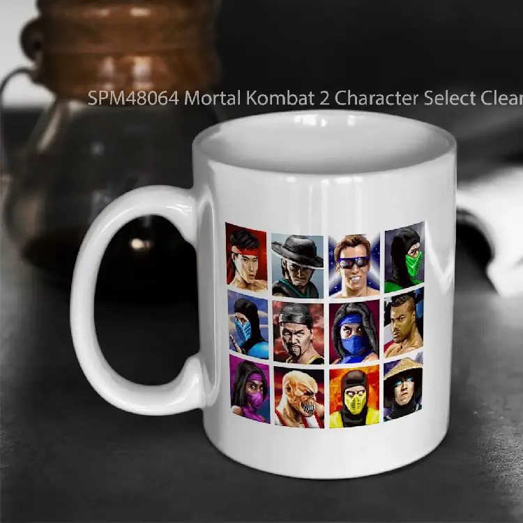 SPM48064 Mortal Kombat 2 Character Select Clean Gelas Keramik Supermug