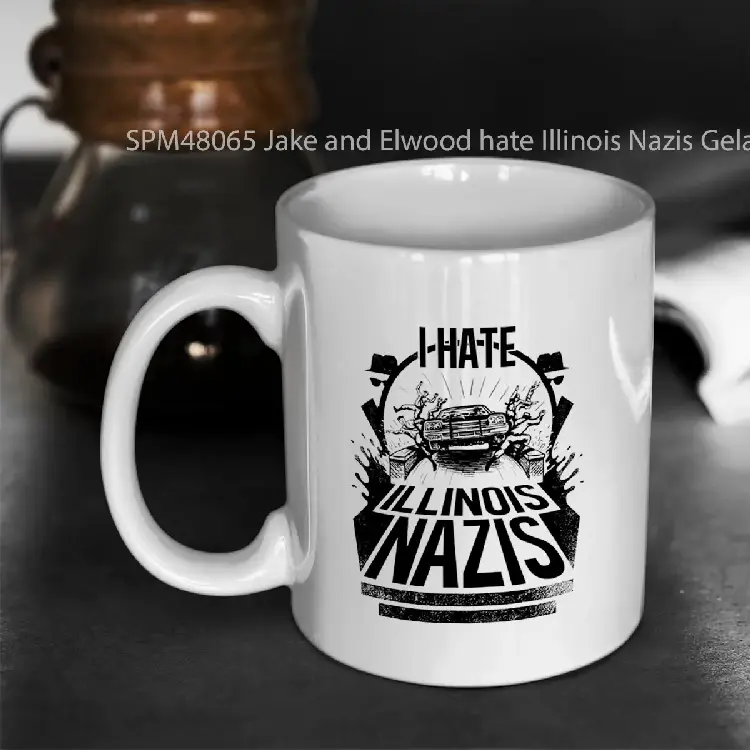 SPM48065 Jake and Elwood hate Illinois Nazis Gelas Keramik Supermug