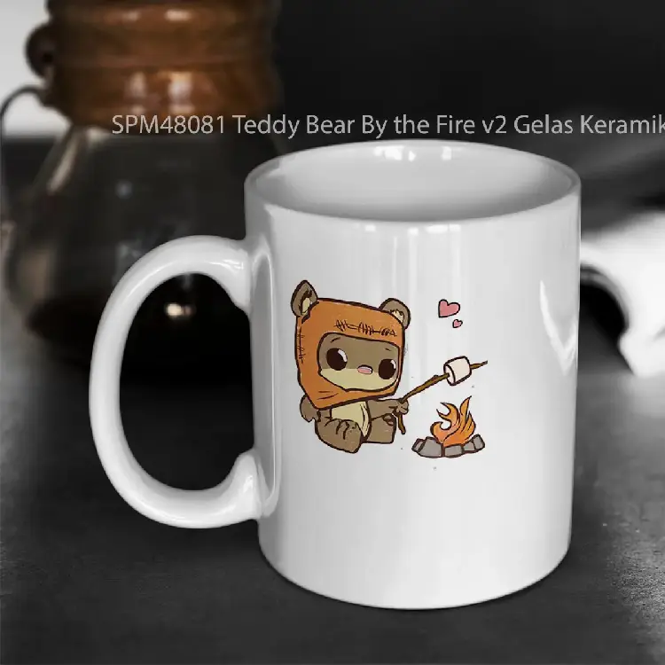 SPM48081 Teddy Bear By the Fire v2 Gelas Keramik Supermug
