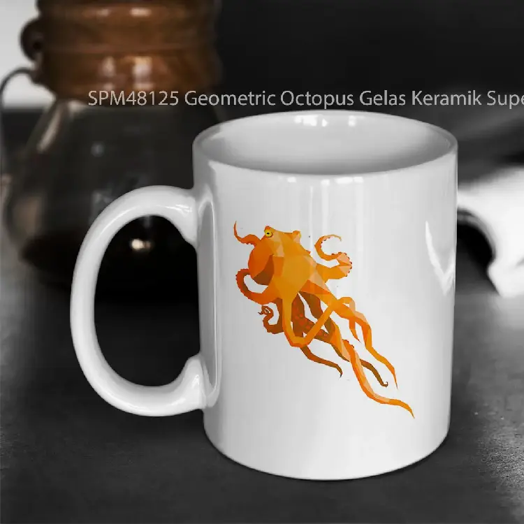 SPM48125 Geometric Octopus Gelas Keramik Supermug