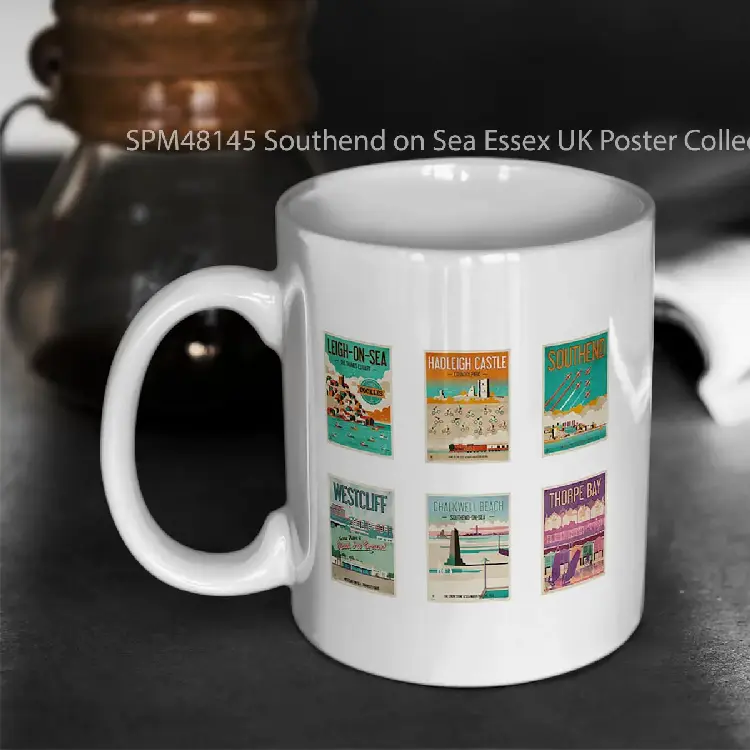 SPM48145 Southend on Sea Essex UK Poster Collection Gelas Keramik Supermug