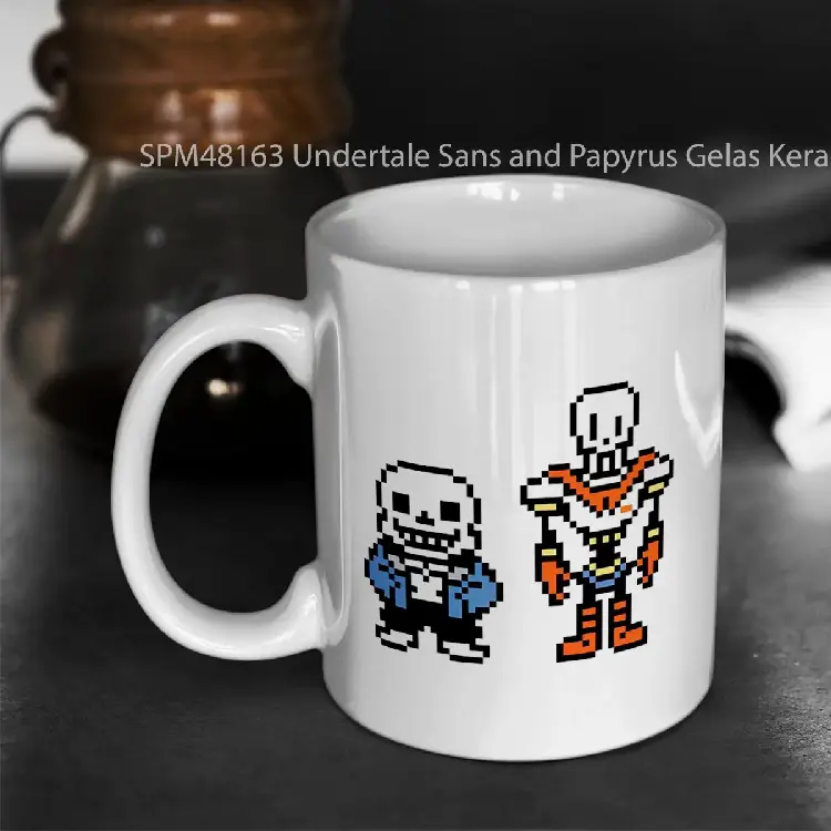 SPM48163 Undertale Sans and Papyrus Gelas Keramik Supermug