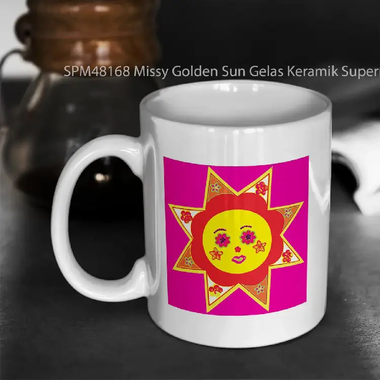 SPM48168 Missy Golden Sun Gelas Keramik Supermug