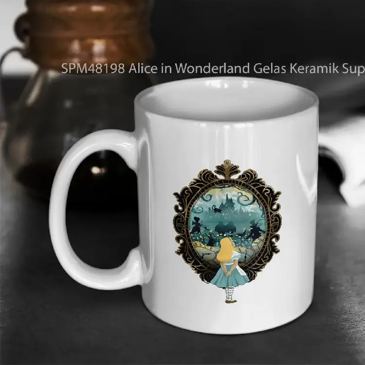 SPM48198 Alice in Wonderland Gelas Keramik Supermug