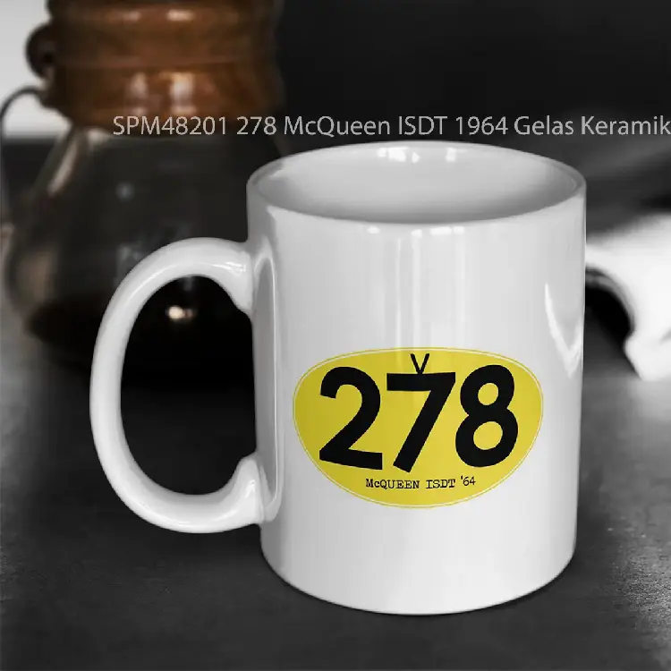 SPM48201 278 McQueen ISDT 1964 Gelas Keramik Supermug