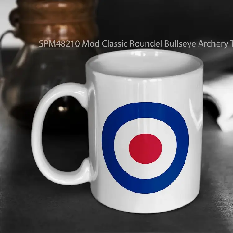 SPM48210 Mod Classic Roundel Bullseye Archery Target Gelas Keramik Supermug