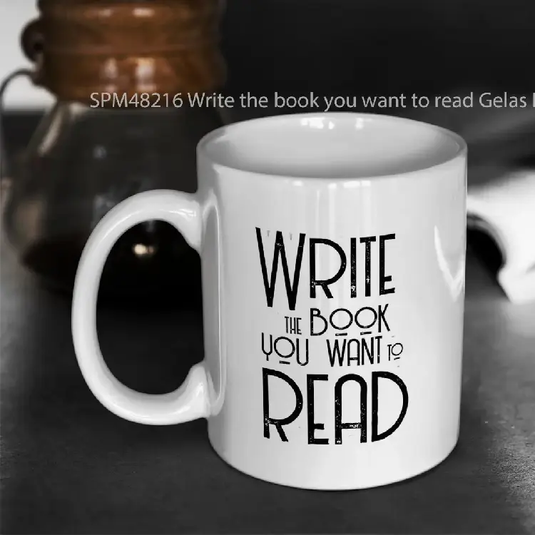 SPM48216 Write the book you want to read Gelas Keramik Supermug