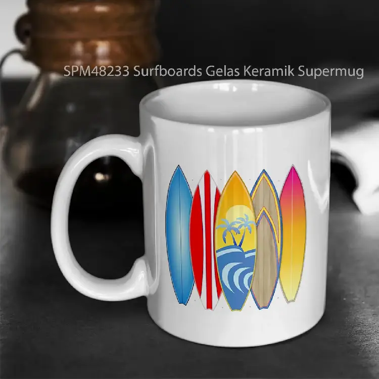 SPM48233 Surfboards Gelas Keramik Supermug