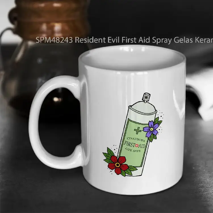 SPM48243 Resident Evil First Aid Spray Gelas Keramik Supermug
