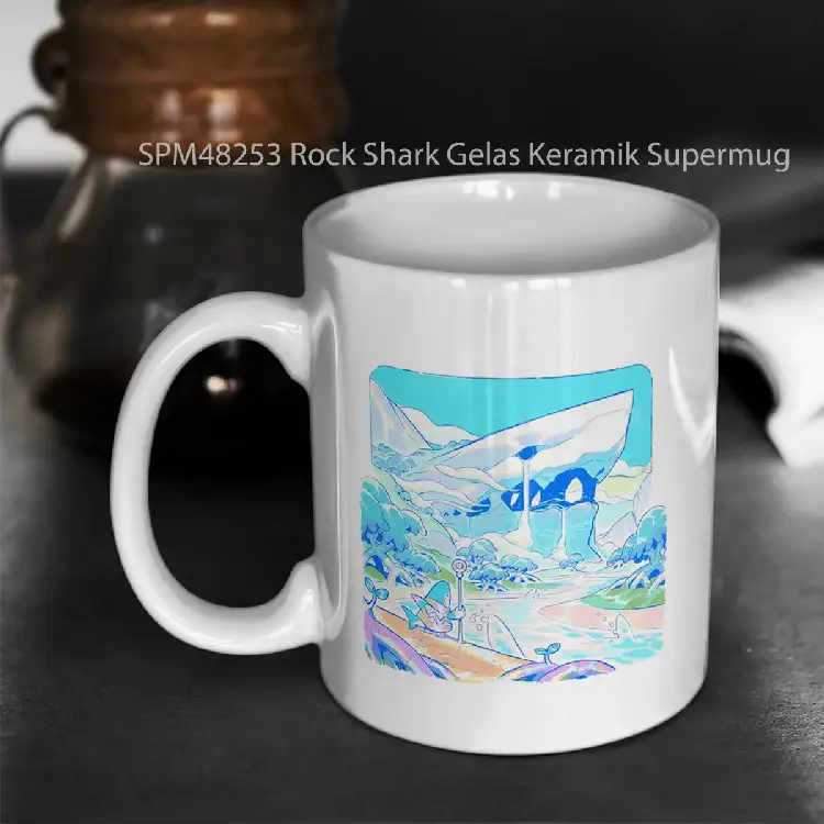 SPM48253 Rock Shark Gelas Keramik Supermug