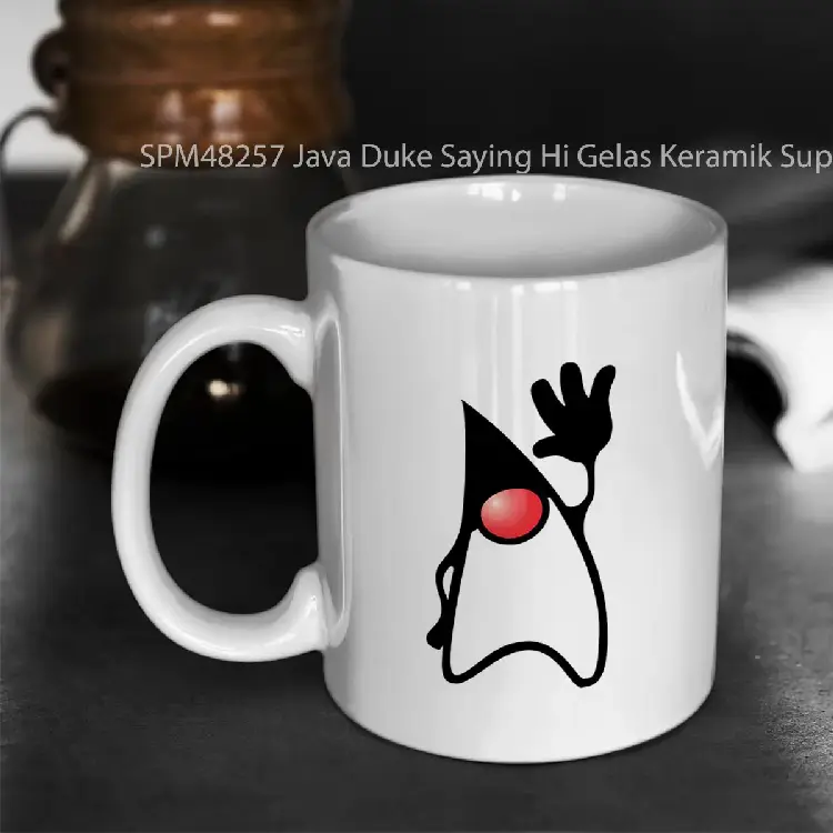 SPM48257 Java Duke Saying Hi Gelas Keramik Supermug